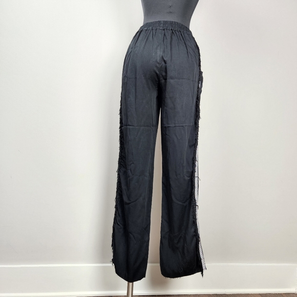LOYD/FORD black side fringe pants - Picture 3 of 13
